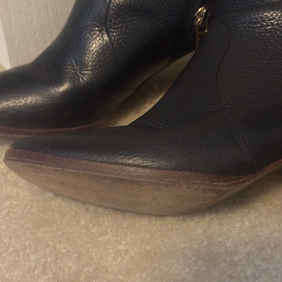 Black Leather Tory Burch Ankle Boots - Picture 7 of 7